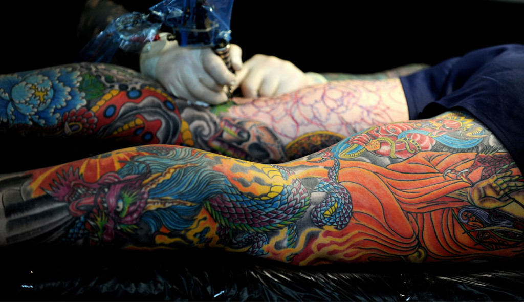 tatouage japonais cuisse