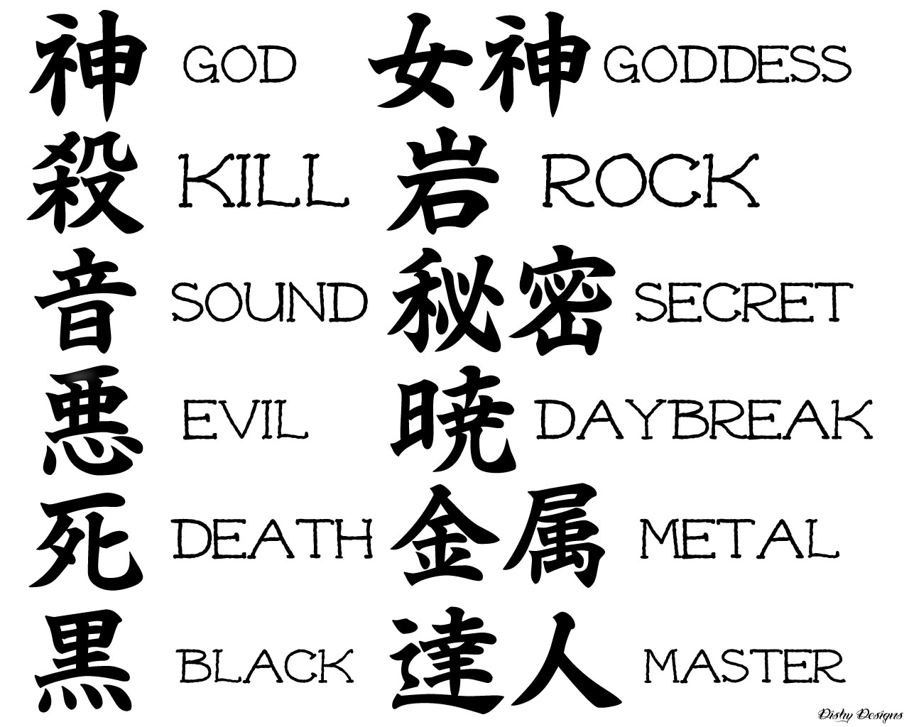 tatouage japonais ecriture