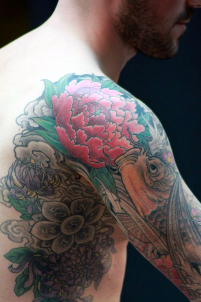 tatouage japonais épaule