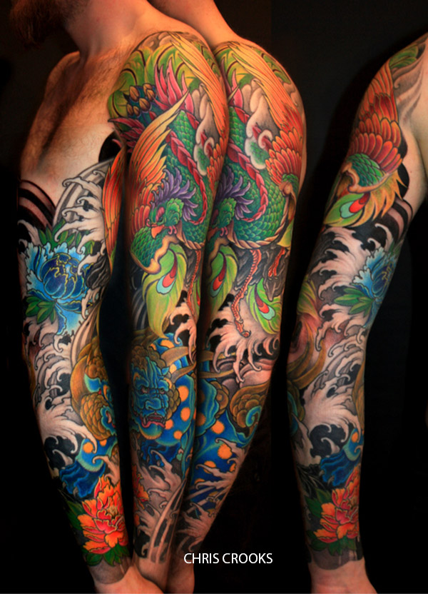 tatouage japonais fleur