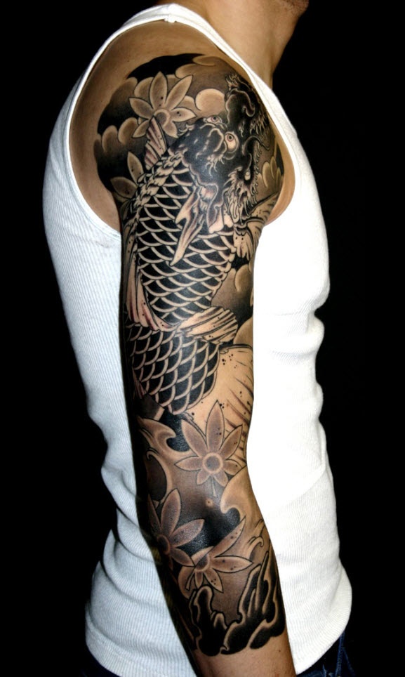 tatouage japonais homme bras