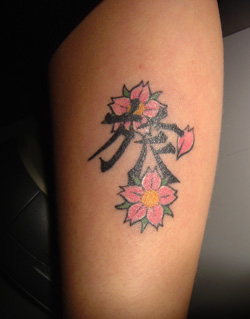 tatouage japonais katana