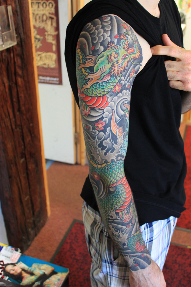 tatouage japonais manchette