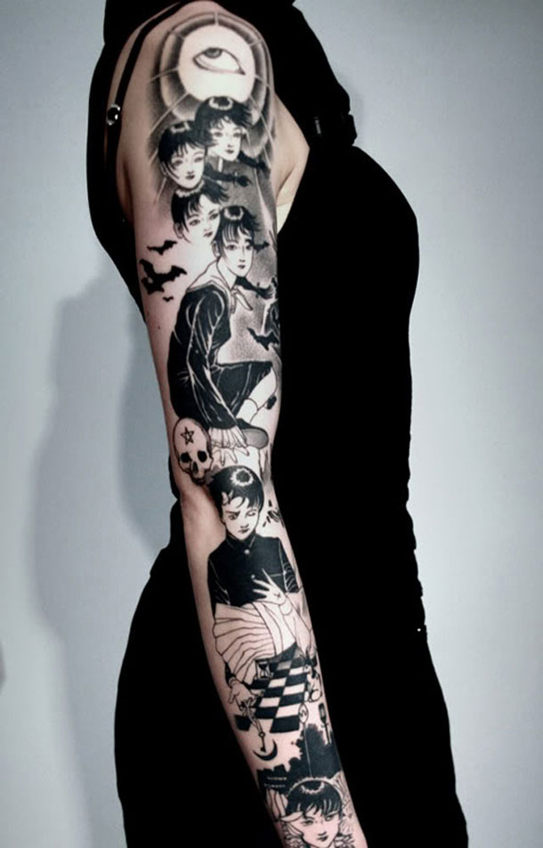 tatouage japonais manga