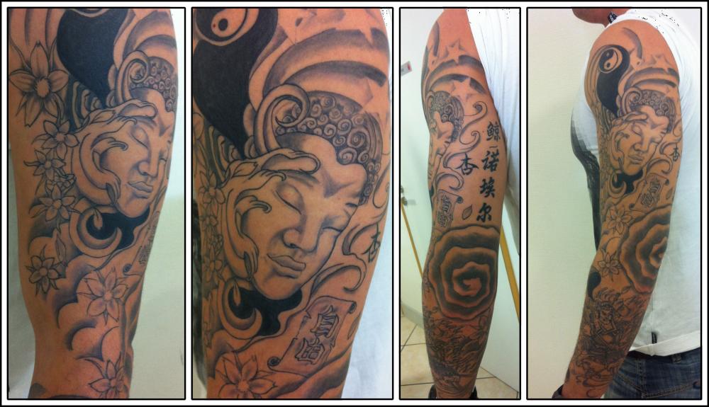tatouage japonais ombrage