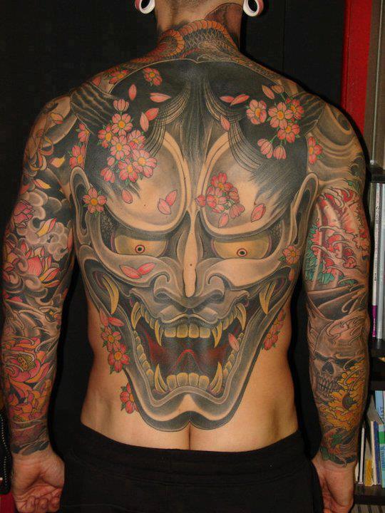 tatouage japonais oni