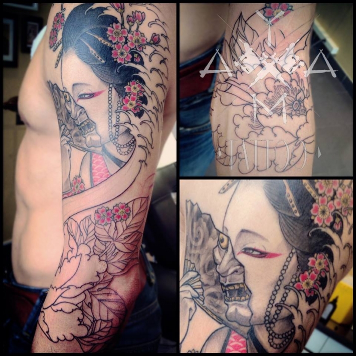 tatouage japonais oni