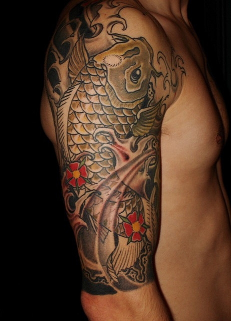 tatouage japonais poisson