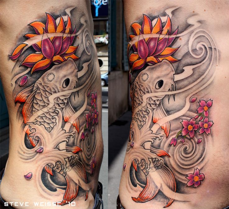 tatouage japonais poisson