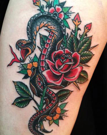 tatouage japonais rose