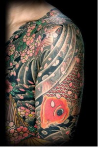 tatouage japonais vague