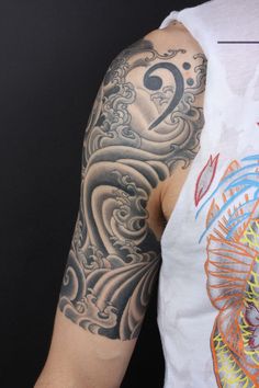 tatouage japonais vague
