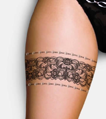 tatouage jarretière tribal