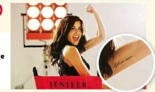 Tatouage jenifer bras gauche