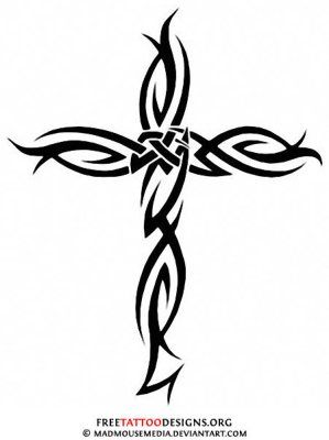 tatouage jesus tribal