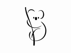 tatouage koala tribal