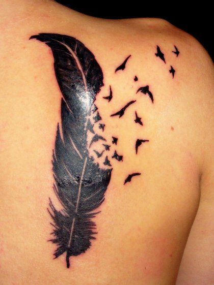 tatouage l'hirondelle