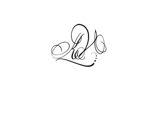 tatouage lettrage initiale
