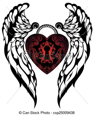 tatouage logo ange