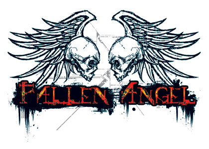 tatouage logo ange