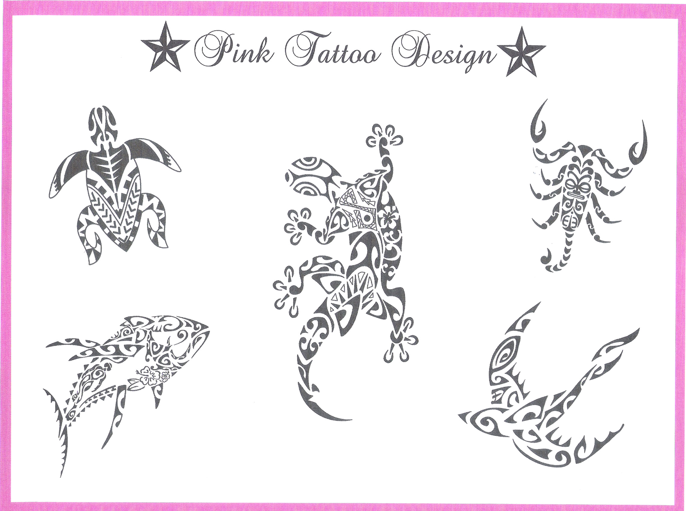 Tatouage marquisien animaux