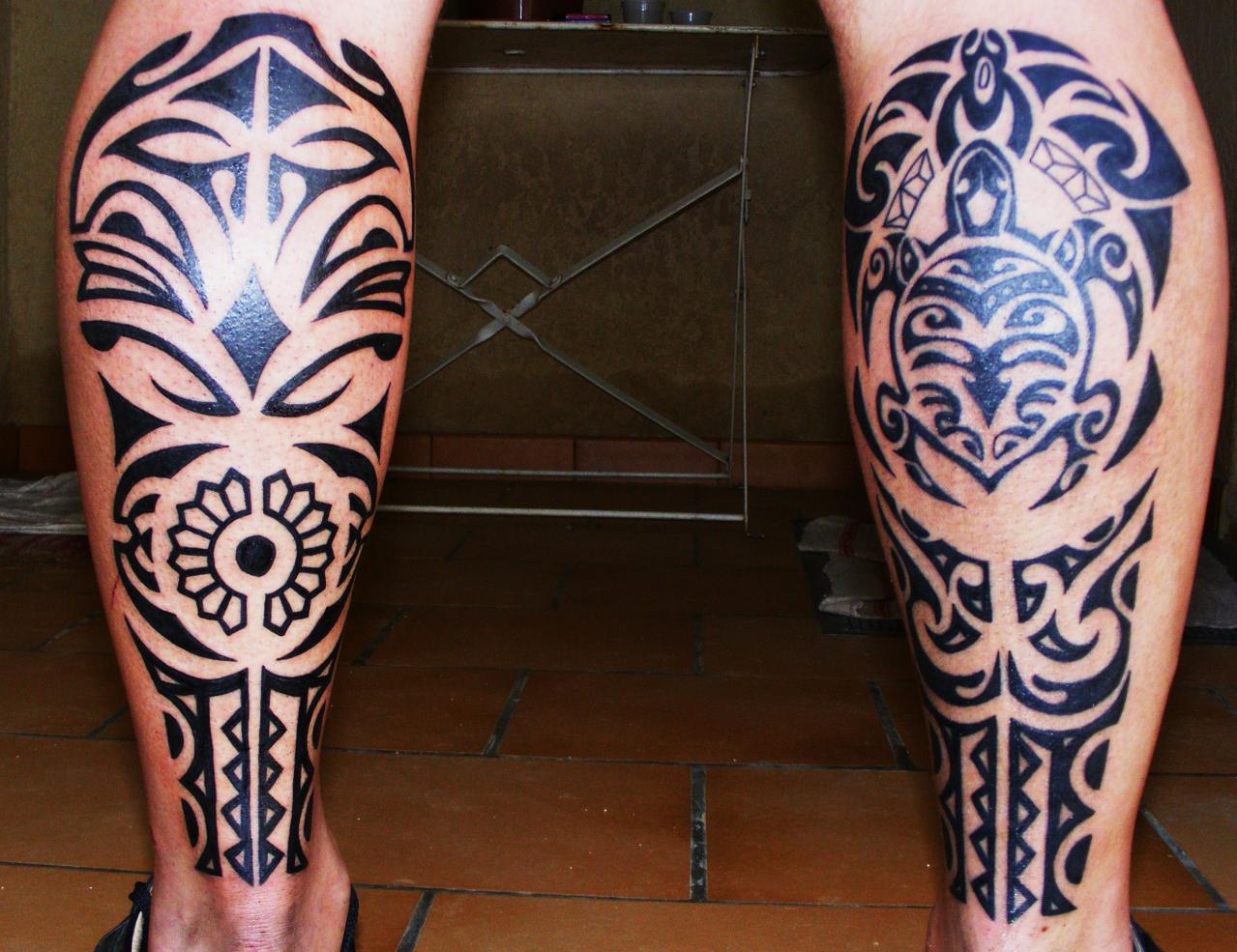 tatouage mollet