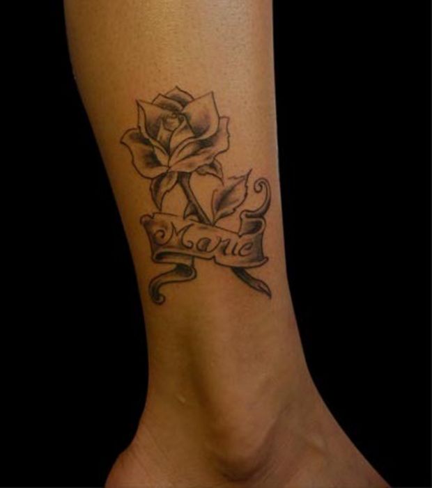 tatouage mollet femme