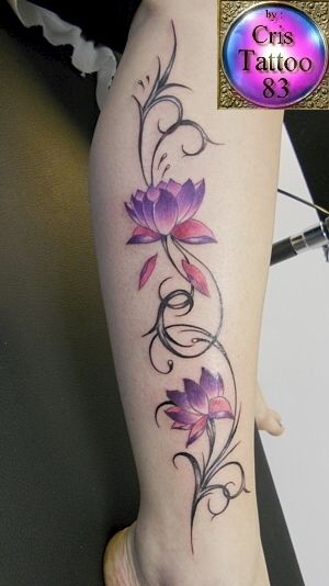 tatouage mollet femme