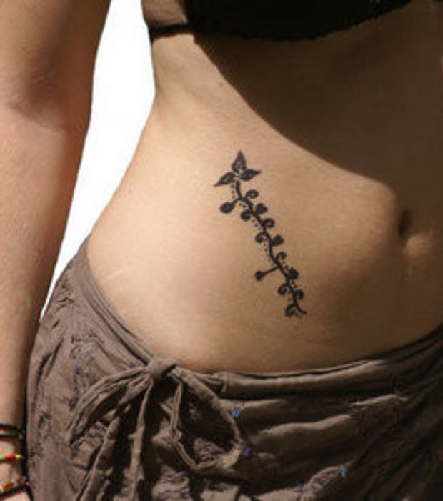 tatouage noeud bas du ventre