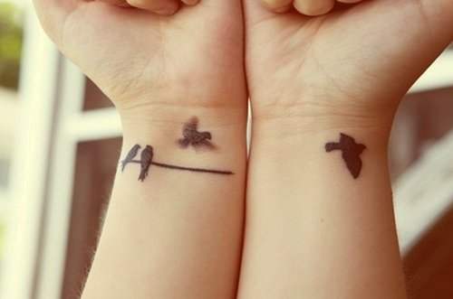 tatouage noeud oiseaux