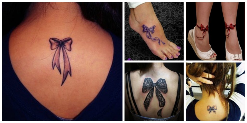 tatouage noeud papillon nuque