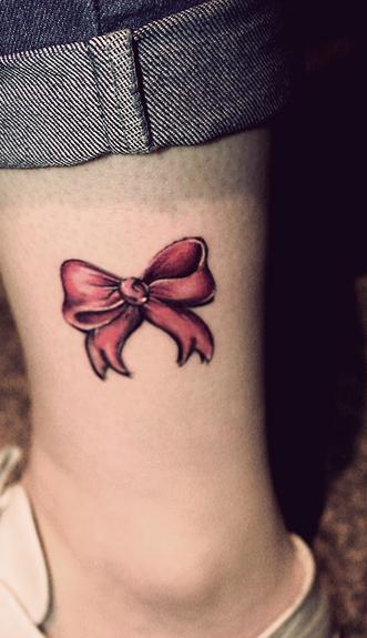 tatouage noeud rose