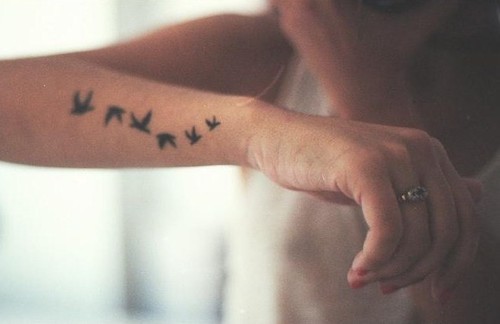 tatouage oiseau bras