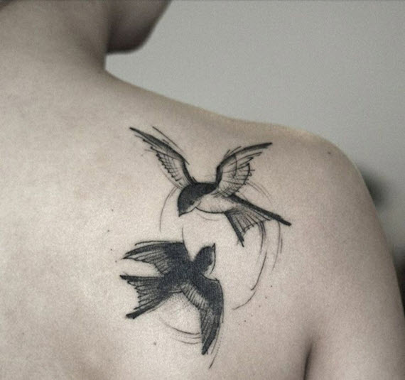 tatouage oiseau colombe