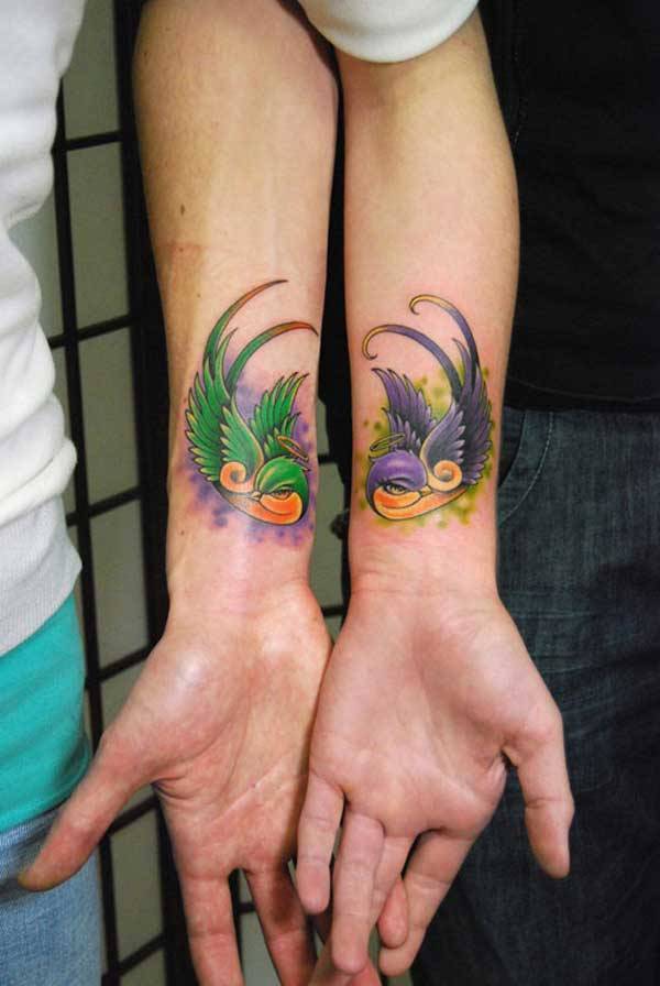 tatouage oiseau des iles