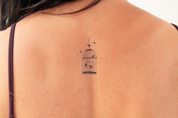 tatouage oiseau en cage