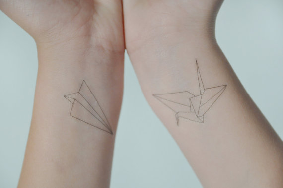 tatouage oiseau grue