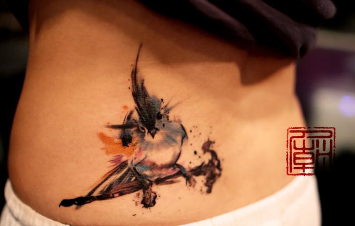 tatouage oiseau inseparable