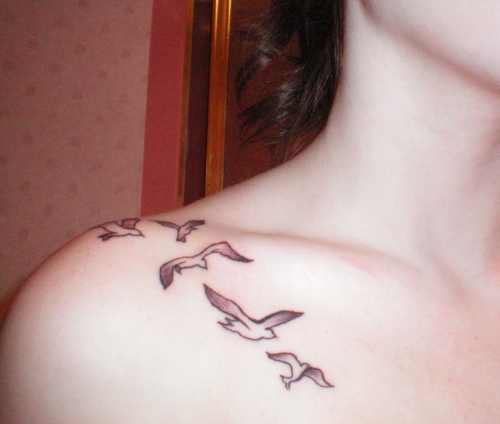 tatouage oiseau original
