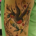 tatouage oiseau rockabilly