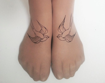 tatouage oiseau rockabilly