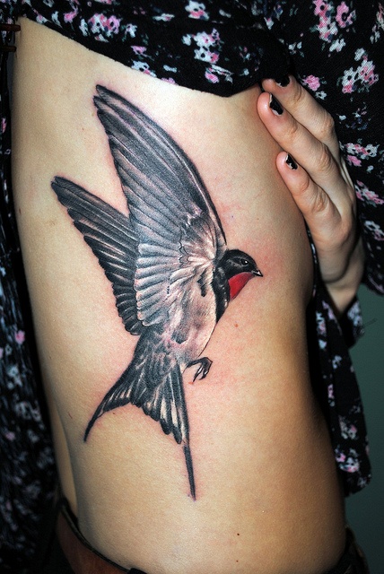 tatouage oiseau rouge gorge