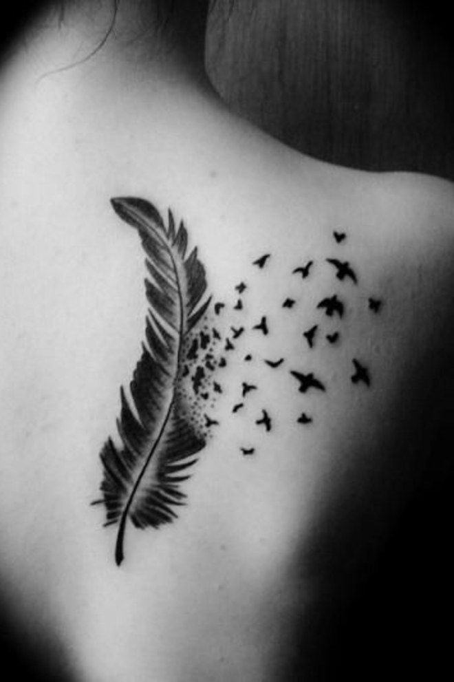 Tatouage omoplate droite ou gauche