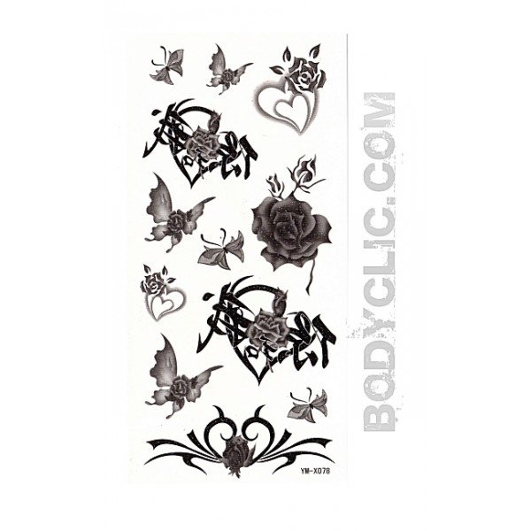 tatouage papillon gothique