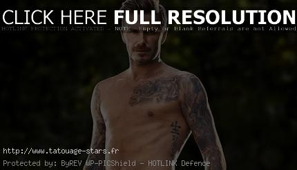 tatouage pectoraux beckham