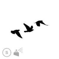 tatouage petit oiseau noir