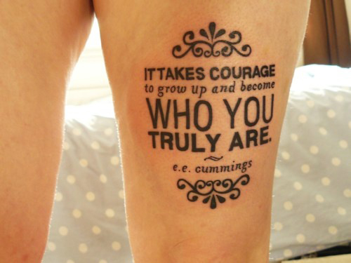 tatouage phrase anglais traduction