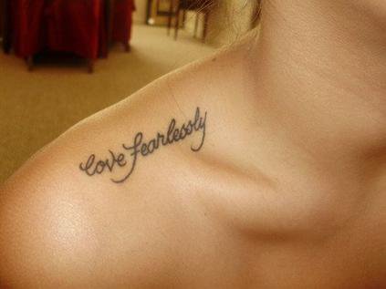 tatouage phrase d'amour courte