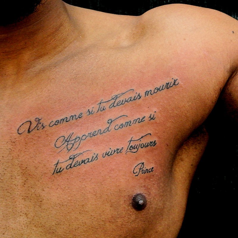 tatouage phrase d'amour portugaise