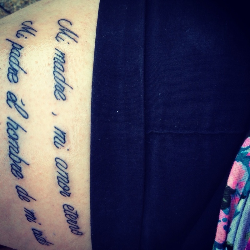 Tatouage phrase d amour pour sa maman